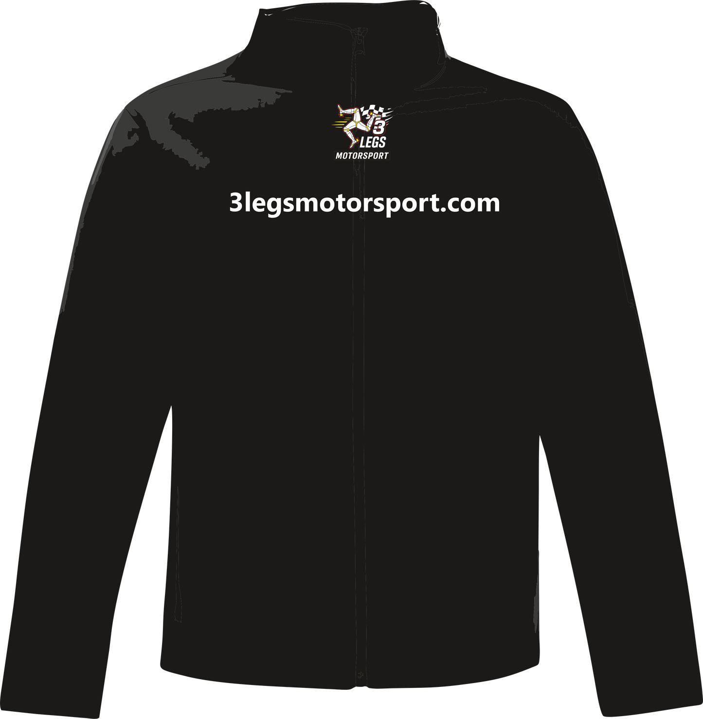 Softshell jacket - Black - Red zips