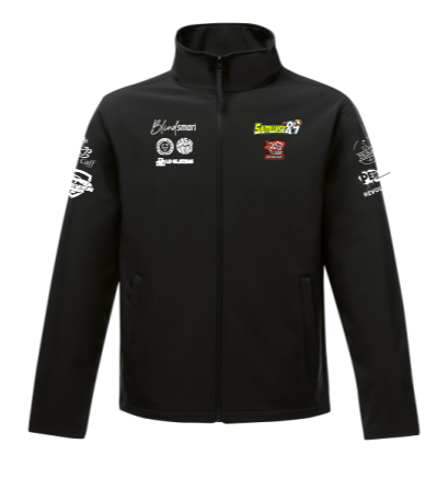 Softshell jacket - Black - Black zips