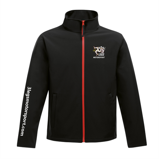 Softshell jacket - Black - Red zips