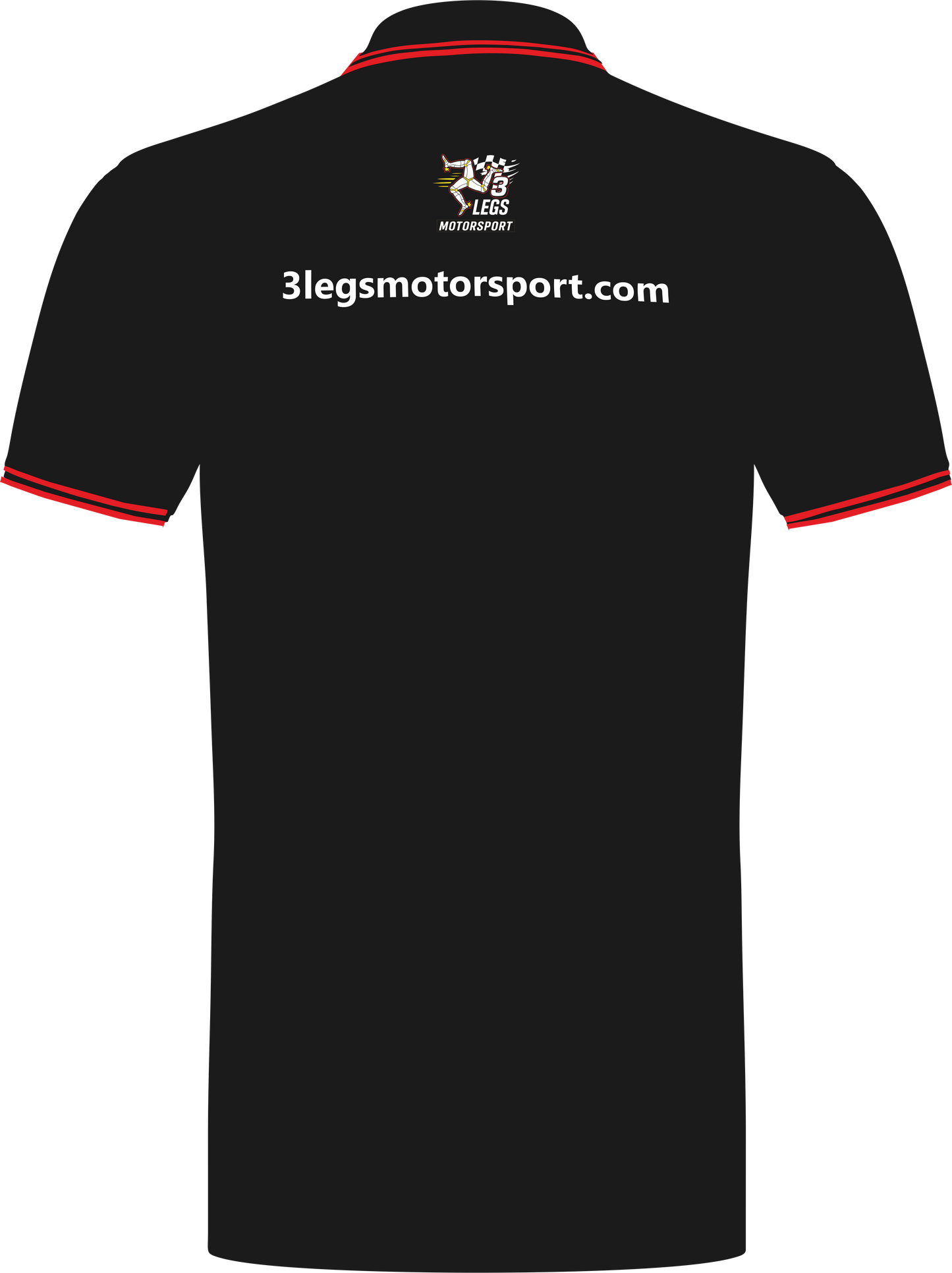 Polo Shirt - Black - Red Trim