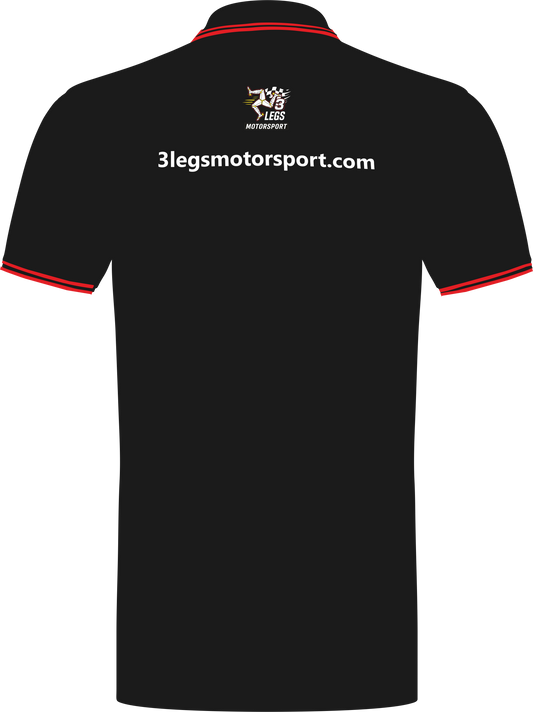 Polo Shirt - Black - Red Trim