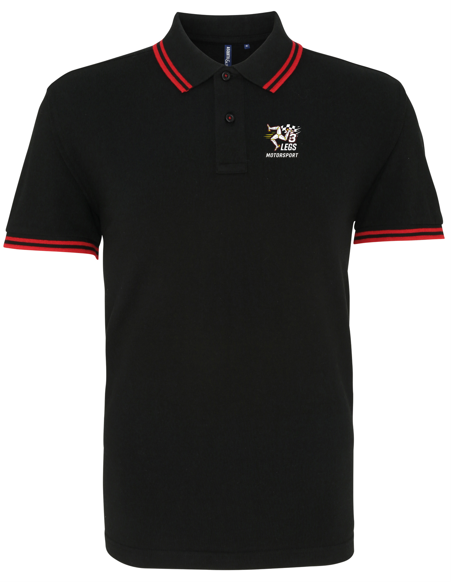 Polo Shirt - Black - Red Trim